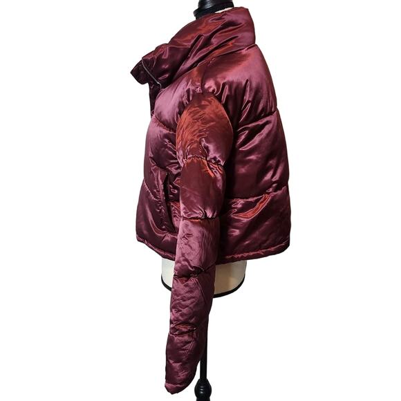 7 FOR ALL MANKIND | Size L (12-14) | Women's Cropped Puffer Jacket | NEW - Picture 3 of 9
